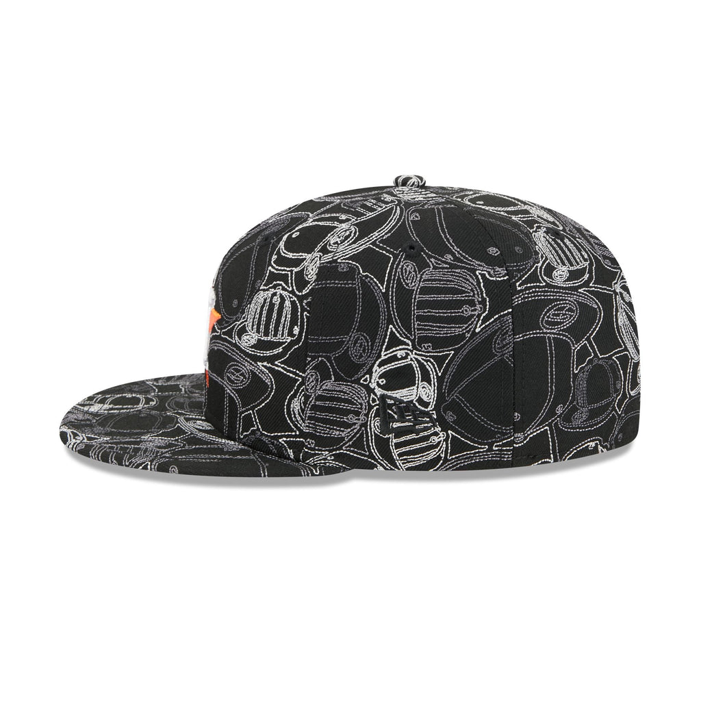 Houston Astros Cap Scramble 59FIFTY Fitted Hat
