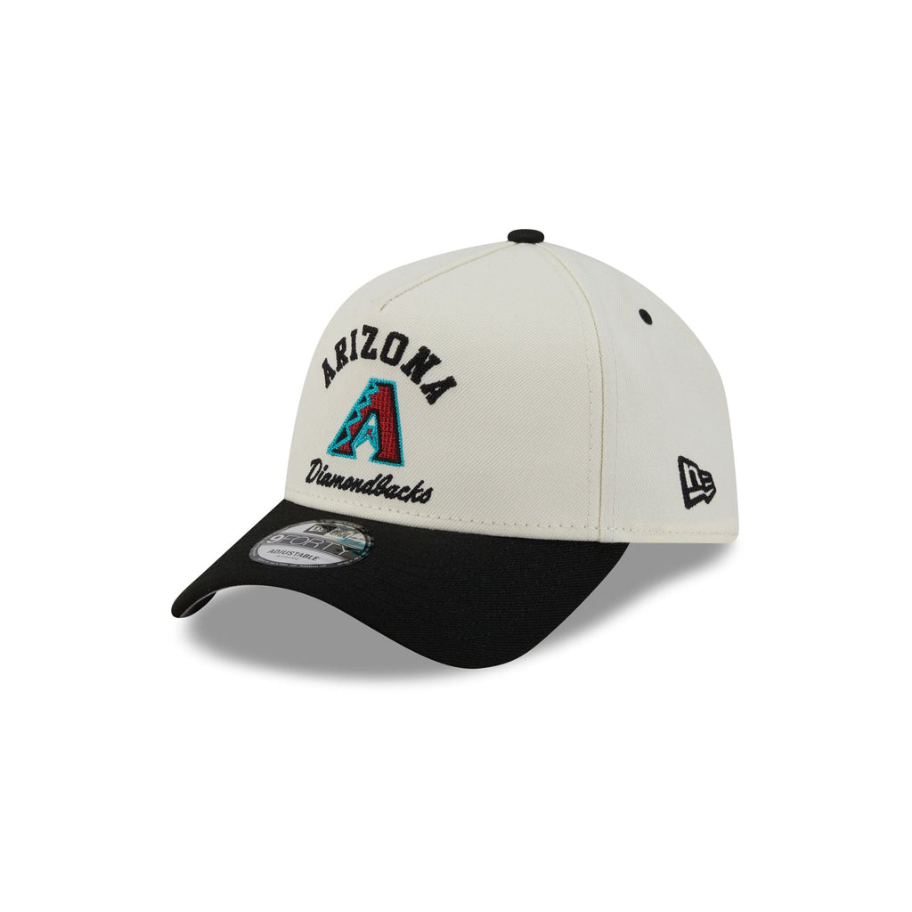 Arizona Diamondbacks Chrome White Arched 9FORTY A-Frame Snapback Hat