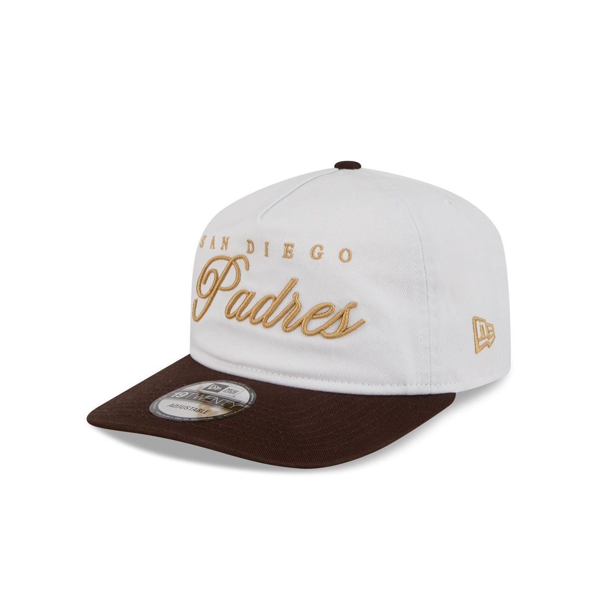San Diego Padres Gold Scripted 19TWENTY Adjustable Hat
