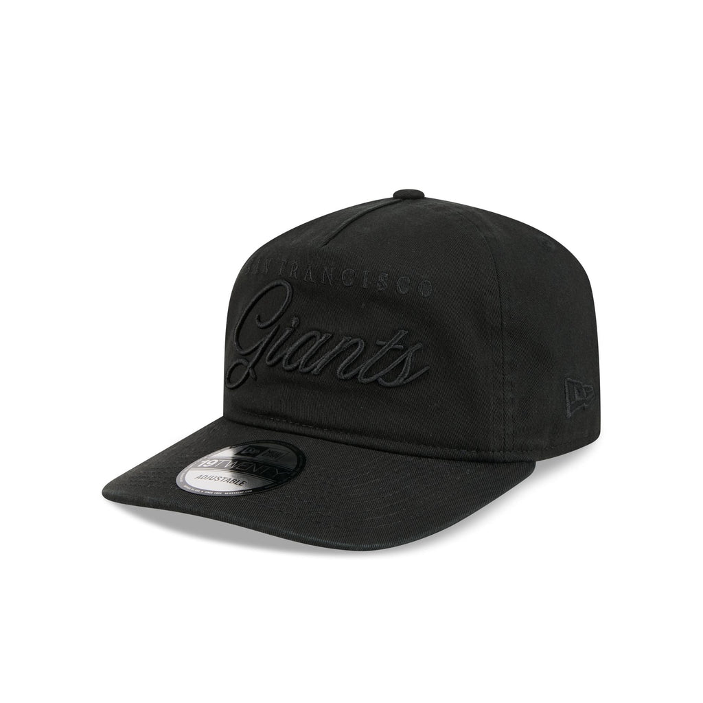 San Francisco Giants All Black Scripted 19TWENTY Adjustable Hat