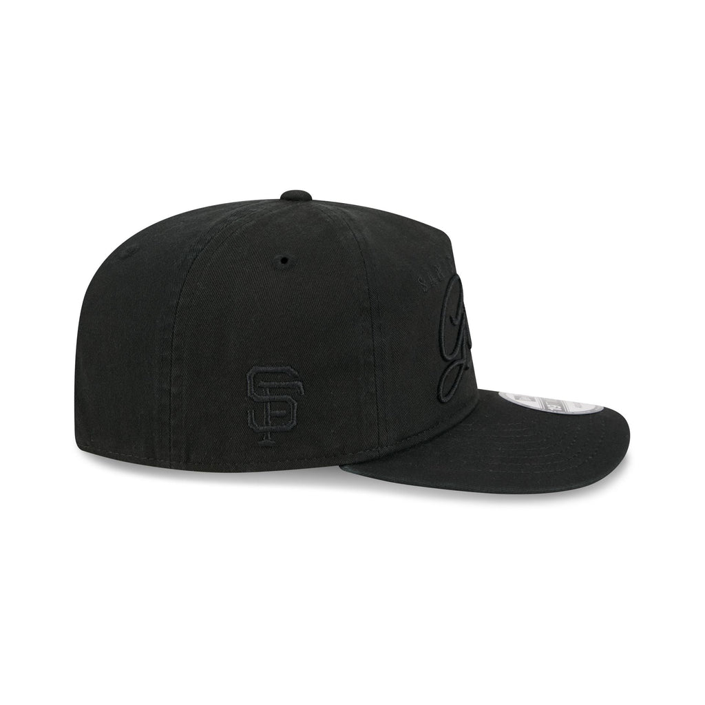 San Francisco Giants All Black Scripted 19TWENTY Adjustable Hat