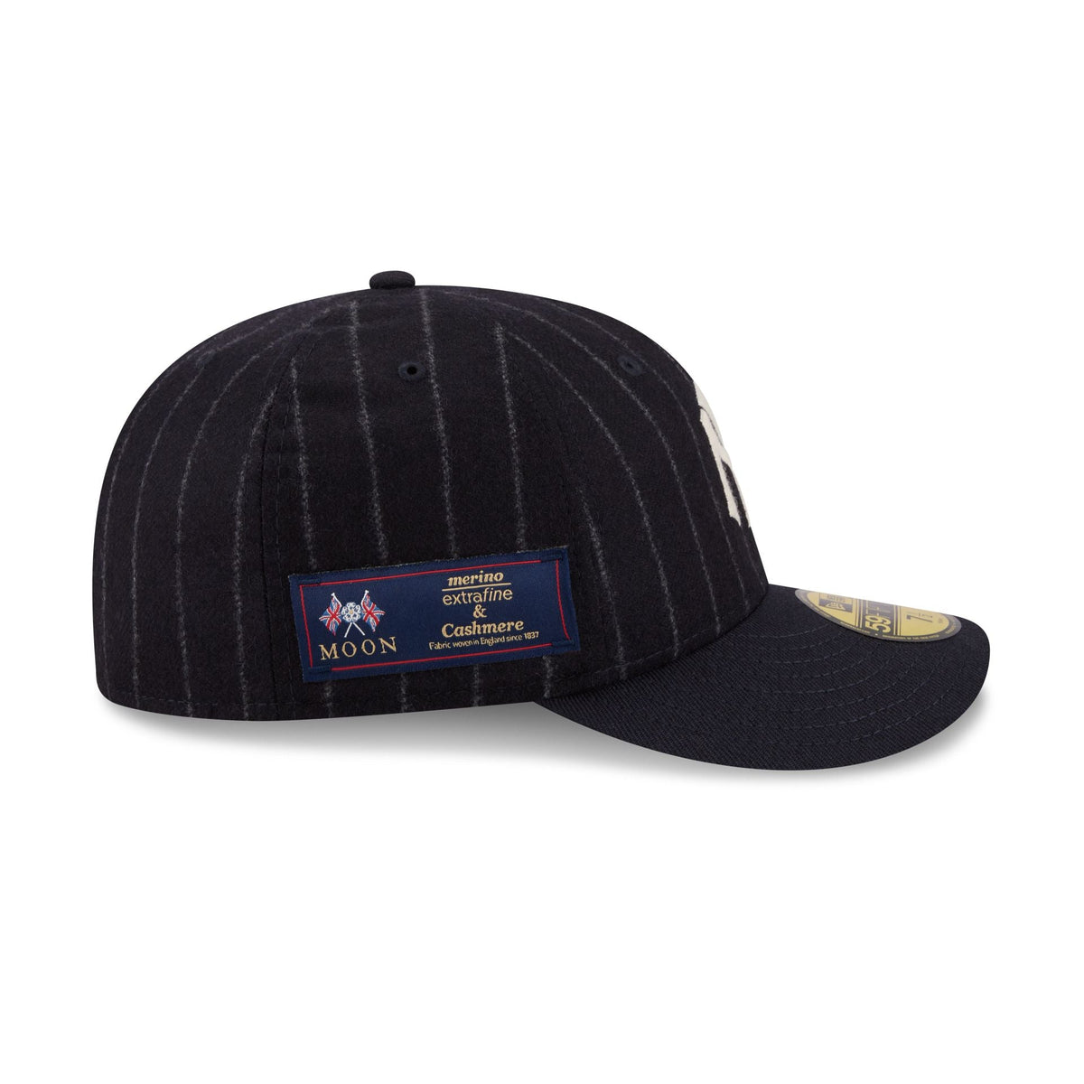 New York Yankees Pinstripe Merino & Cashmere Moon 59FIFTY Fitted Hat