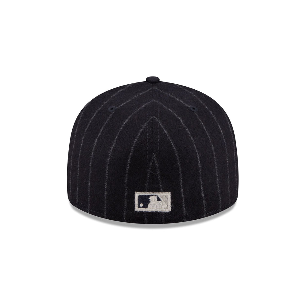 Atlanta Braves Pinstripe Merino & Cashmere Moon 59FIFTY Fitted Hat