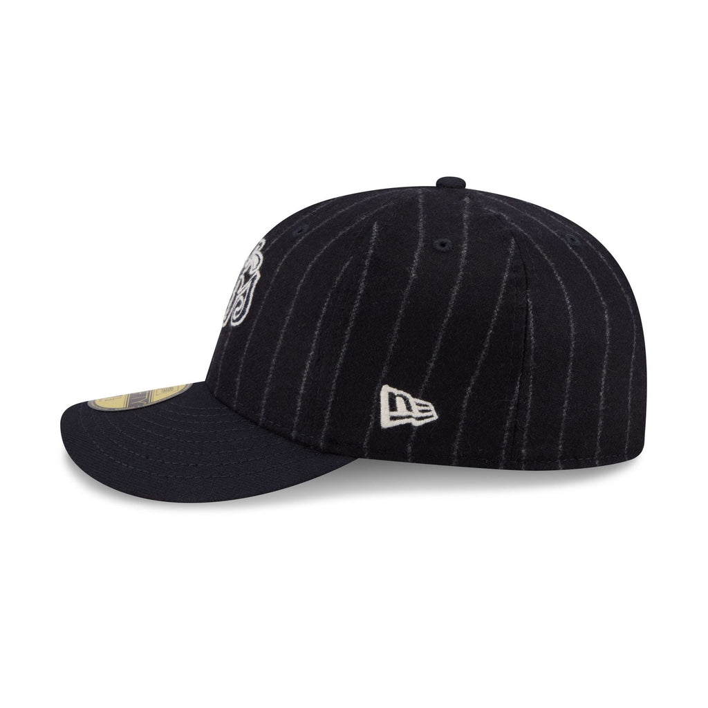 Chicago Cubs Pinstripe Merino & Cashmere Moon 59FIFTY Fitted Hat