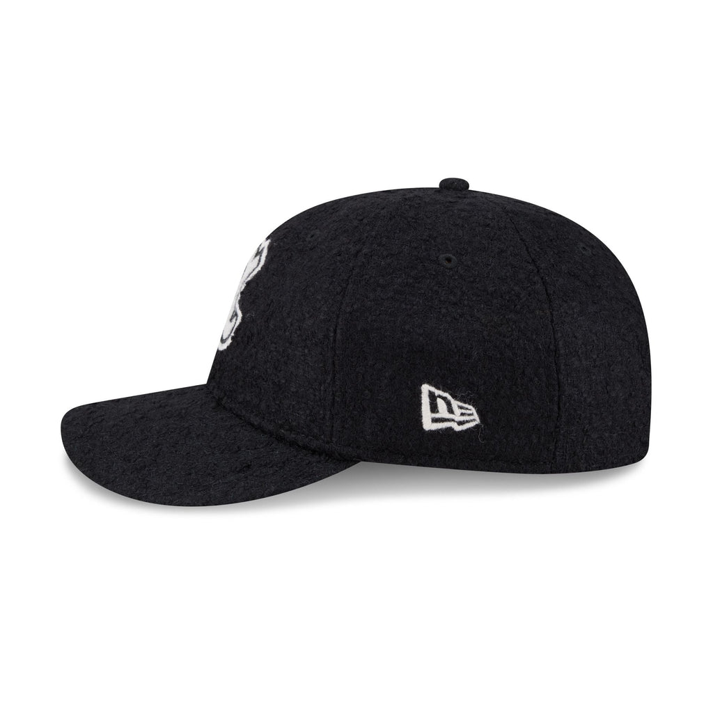 Atlanta Braves Navy Merino & Cashmere Moon Retro Crown 9FIFTY Adjustable Hat
