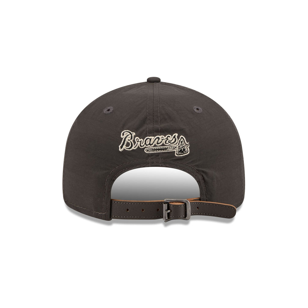 Atlanta Braves Three Looms Nylon Black Retro Crown 9FIFTY Adjustable Hat