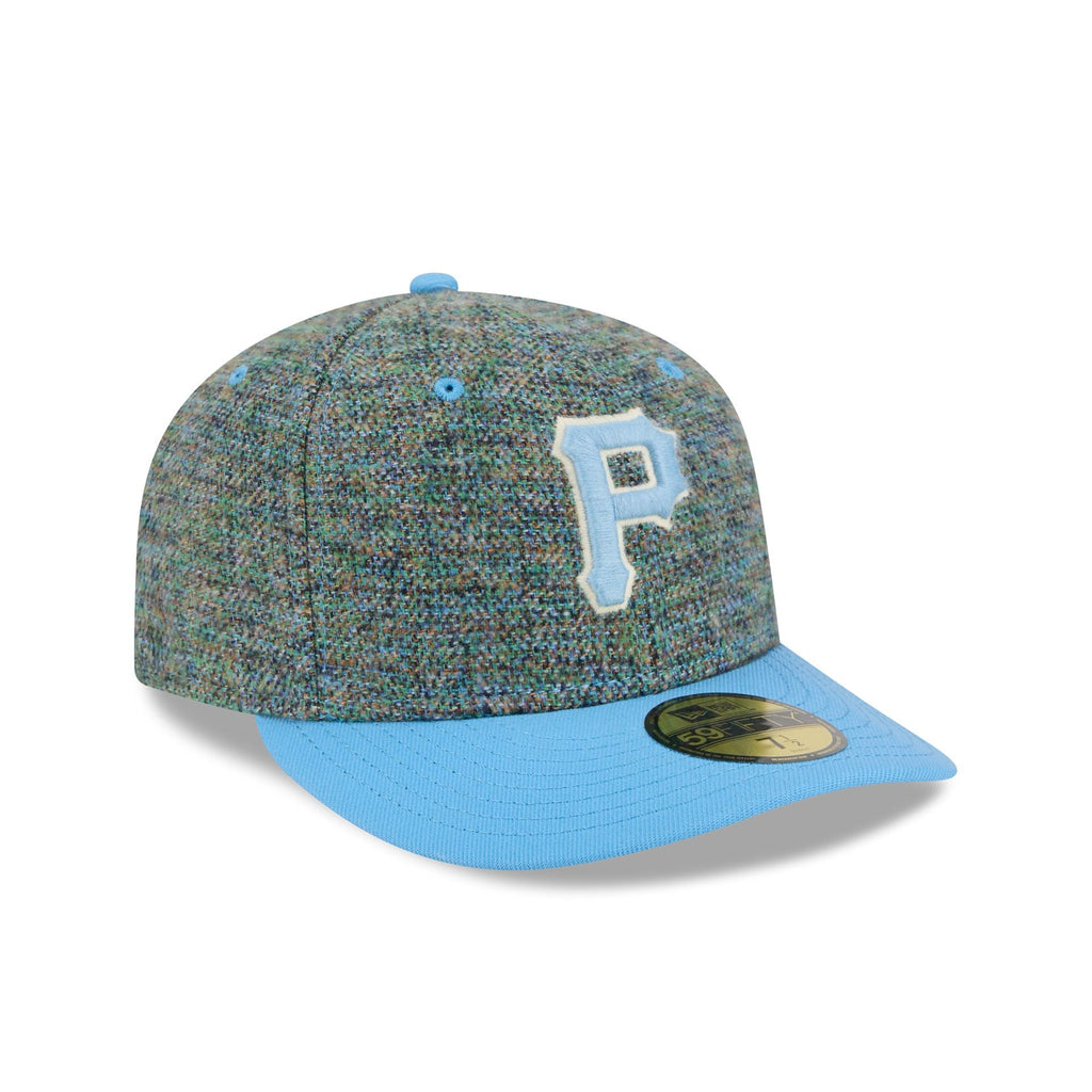 Pittsburgh Pirates Three Looms Tweedy Cotton Radiant Blue 59FIFTY Fitted Hat