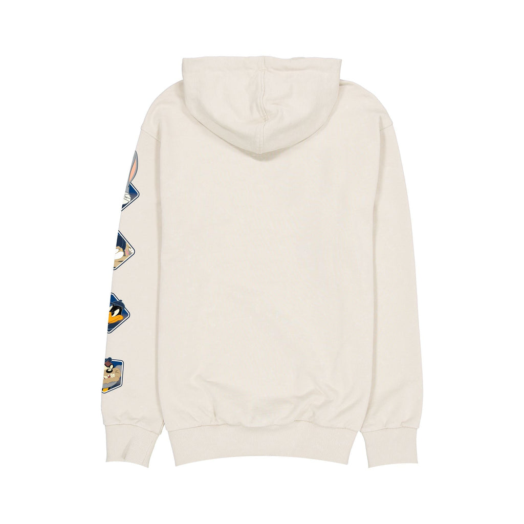 New York Mets Looney Tunes Diamond Chrome White Hoodie