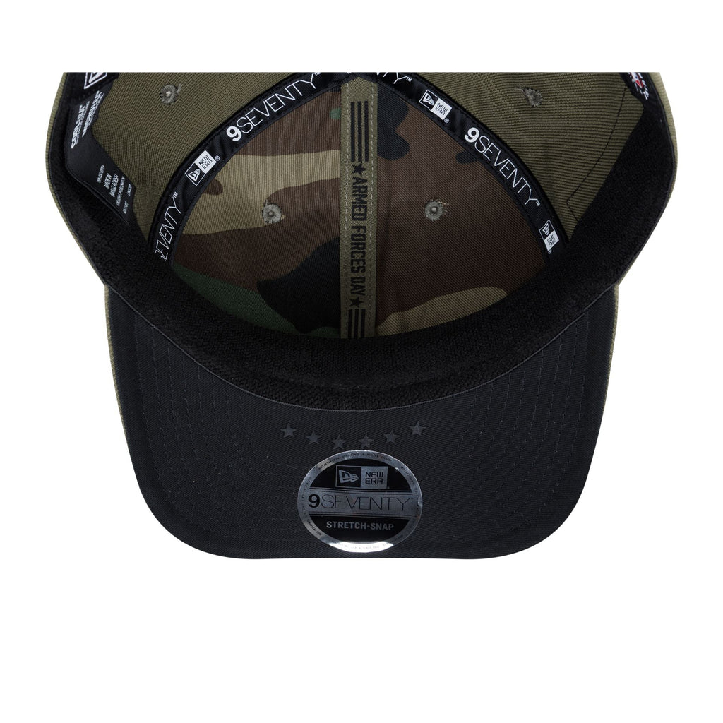 Texas Rangers Armed Forces Day 2026 9SEVENTY Stretch-Snap Hat