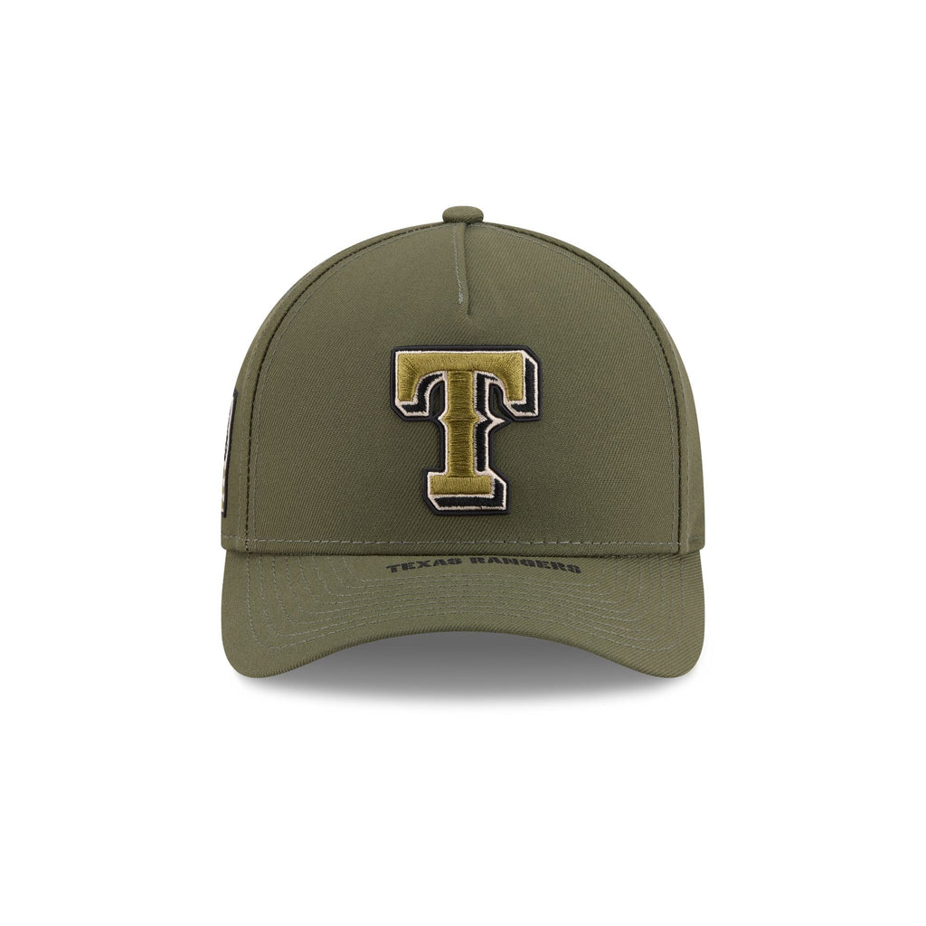Texas Rangers Armed Forces Day 2026 9FORTY M-Crown A-Frame Snapback Hat