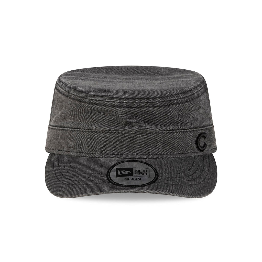 Chicago Cubs Pigment Dye Black Military Cap