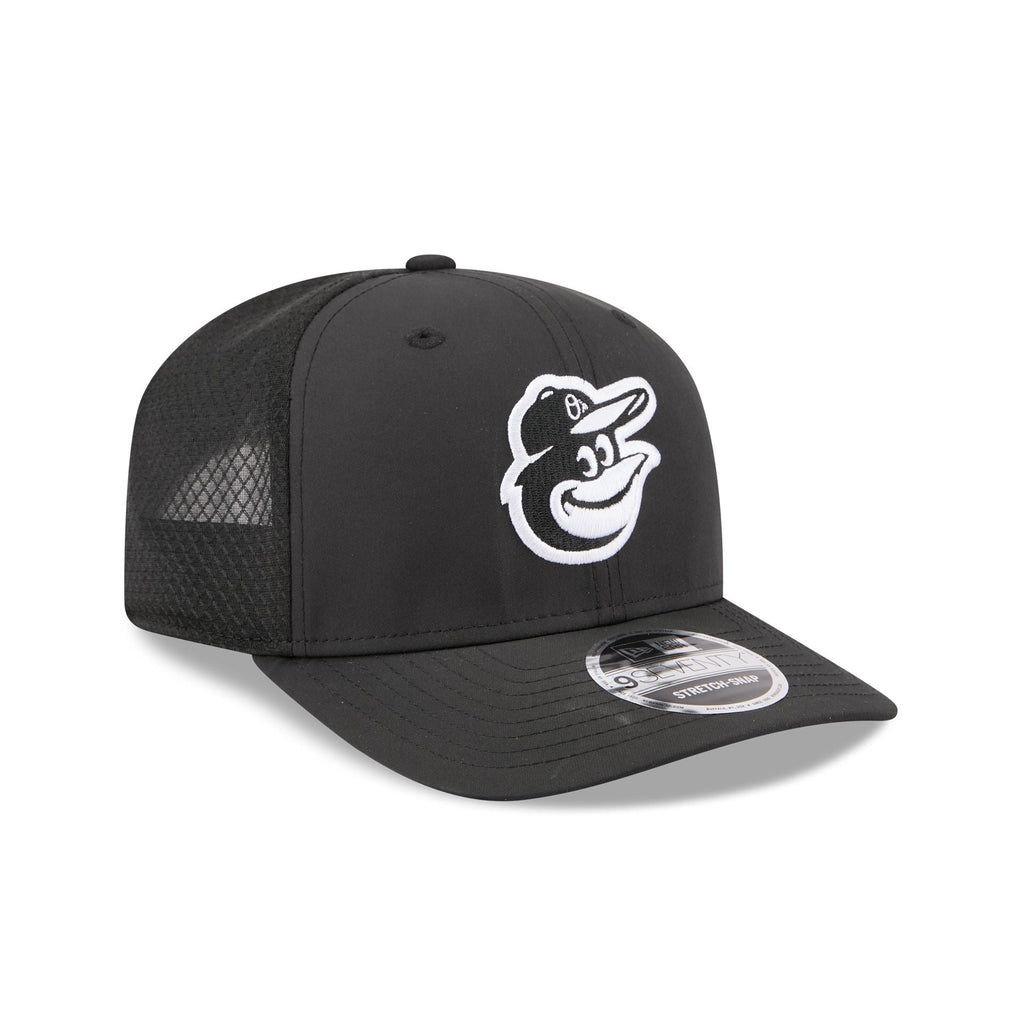 Baltimore Orioles 2026 Batting Practice Fan Pack 9SEVENTY Stretch-Snap Hat