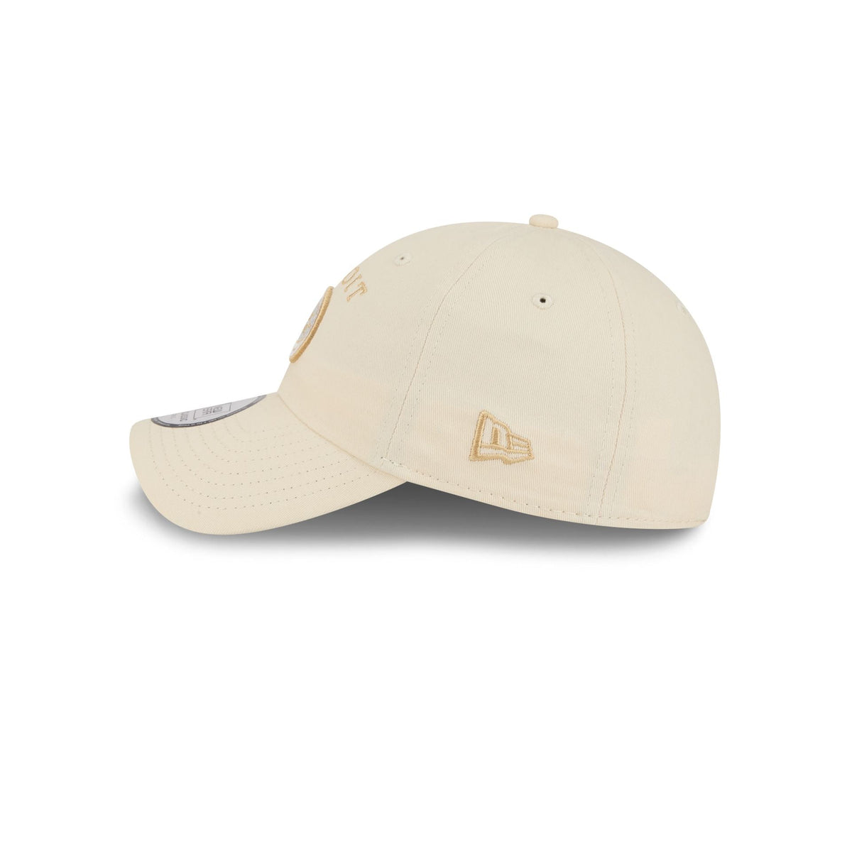 Detroit Pistons Team Logo Cream Casual Classic Adjustable Hat