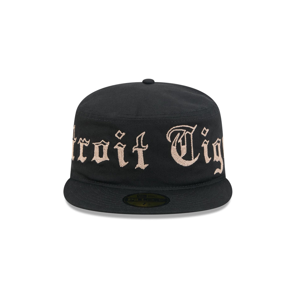 Detroit Tigers Gothic Lettering Pillbox Hat