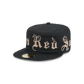Boston Red Sox Gothic Lettering Pillbox Hat
