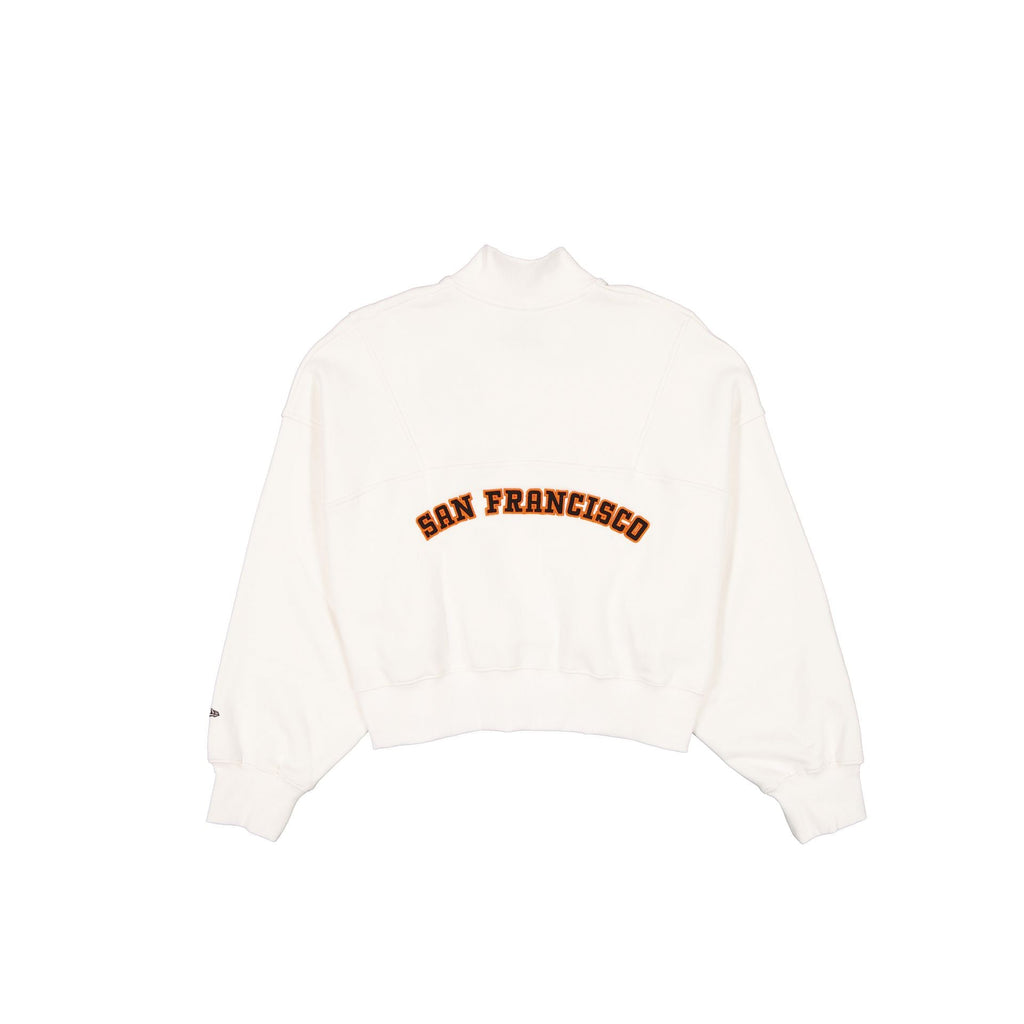 San Francisco Giants Women's Chrome White Quarter Zip