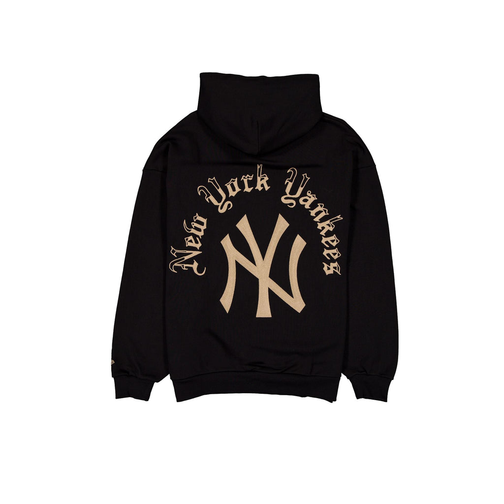 New York Yankees Gothic Lettering Black Hoodie