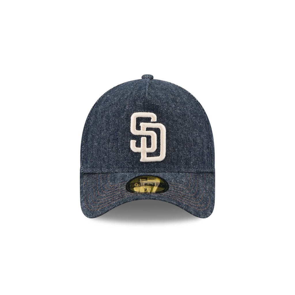 San Diego Padres Denim 59FORTY A-Frame Fitted Hat