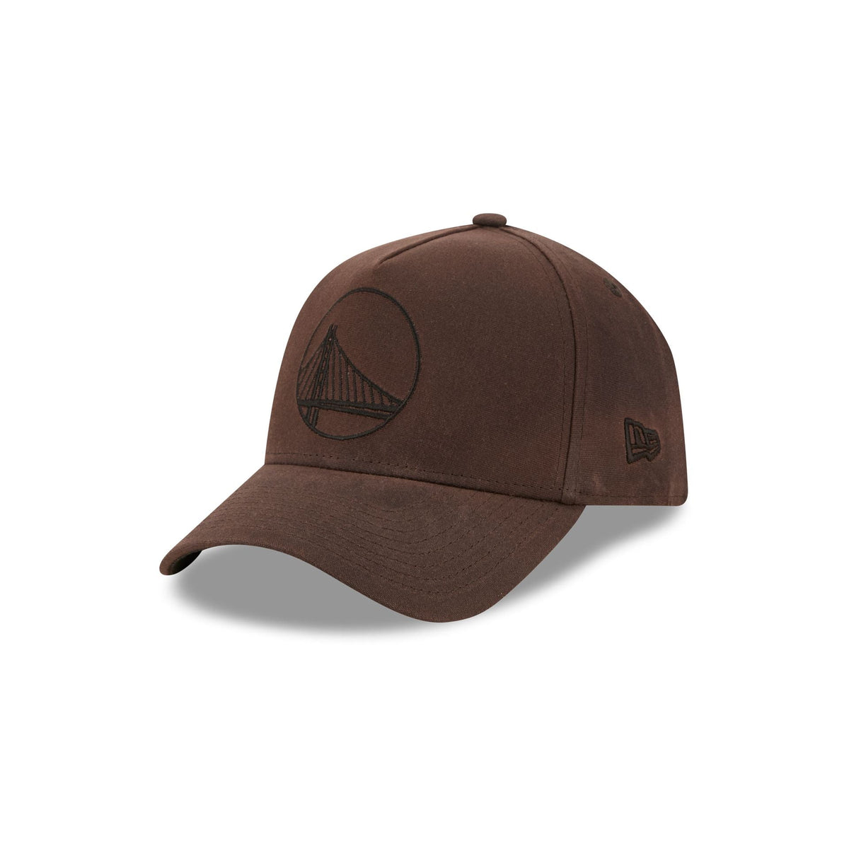 Golden State Warriors Waxed Canvas Brown 59FORTY A-Frame Fitted Hat