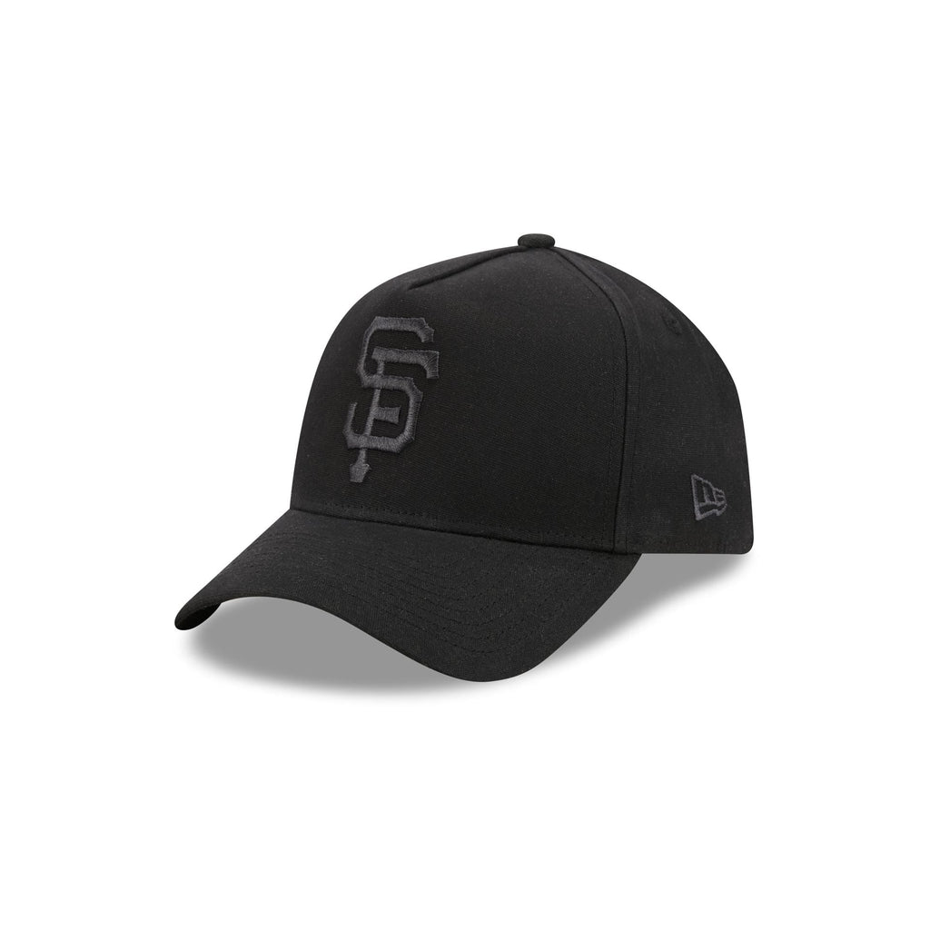 San Francisco Giants Waxed Canvas Black 59FORTY A-Frame Fitted Hat