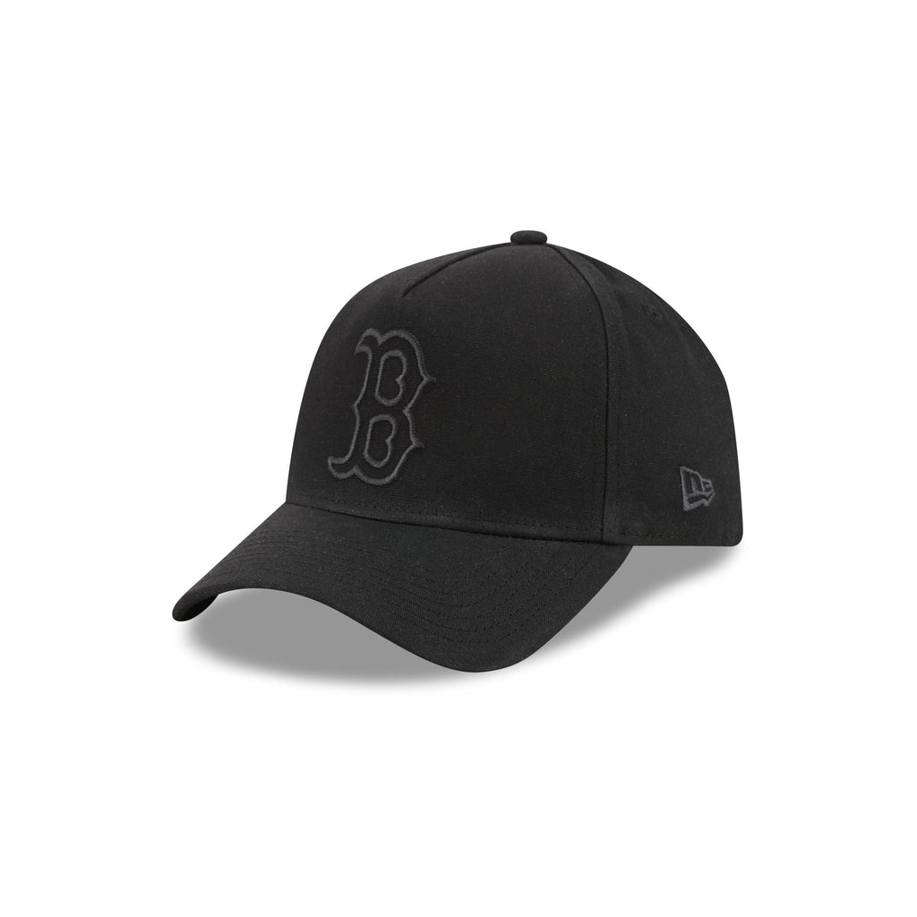 Boston Red Sox Waxed Canvas Black 59FORTY A-Frame Fitted Hat