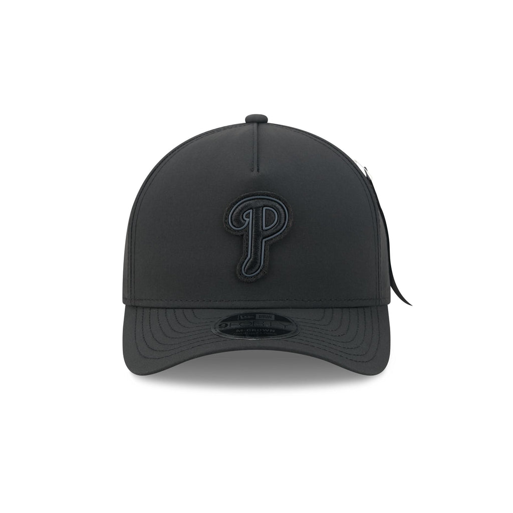 Alpha Industries x Philadelphia Phillies Nylon Black 9FORTY M-Crown A-Frame Snapback Hat