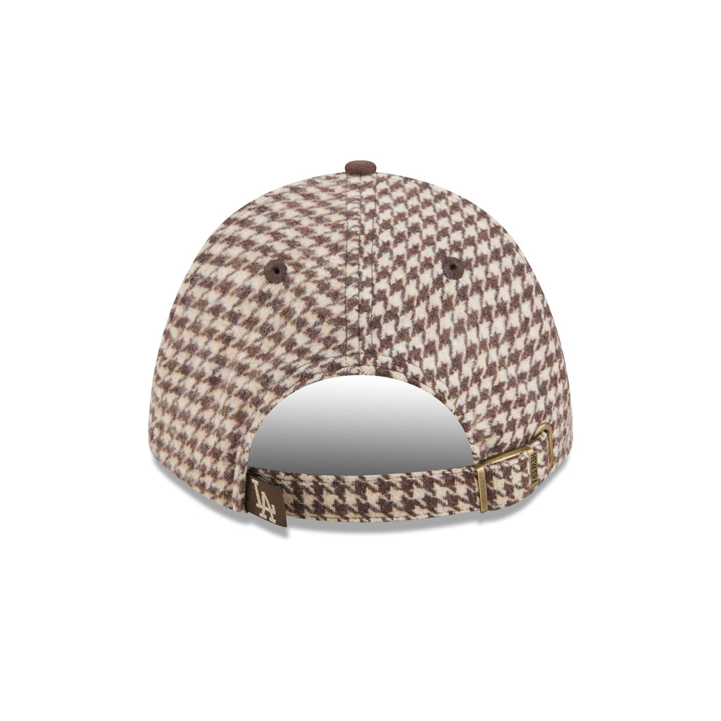 Los Angeles Dodgers Brown Houndstooth Women's 9FORTY M-Crown Adjustable Hat