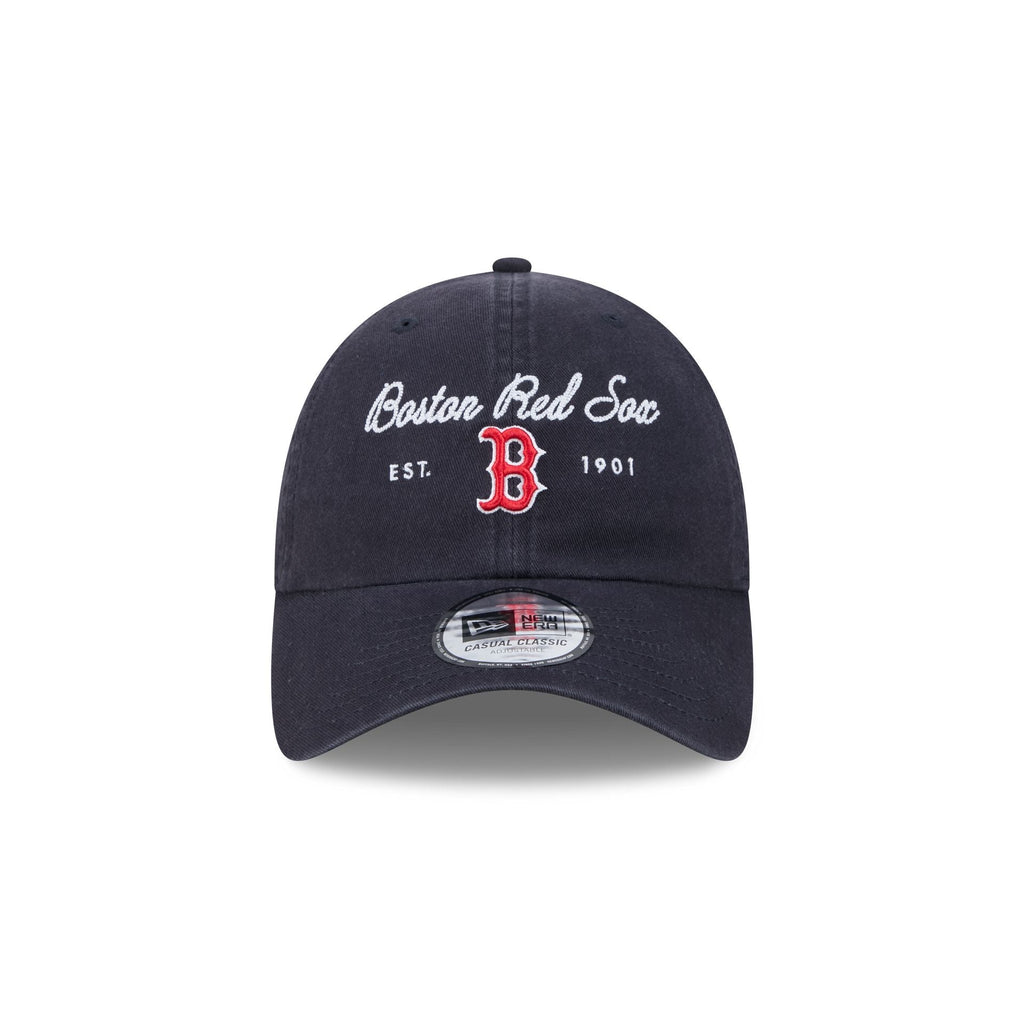 Boston Red Sox Script Wordmark Casual Classic Adjustable Hat