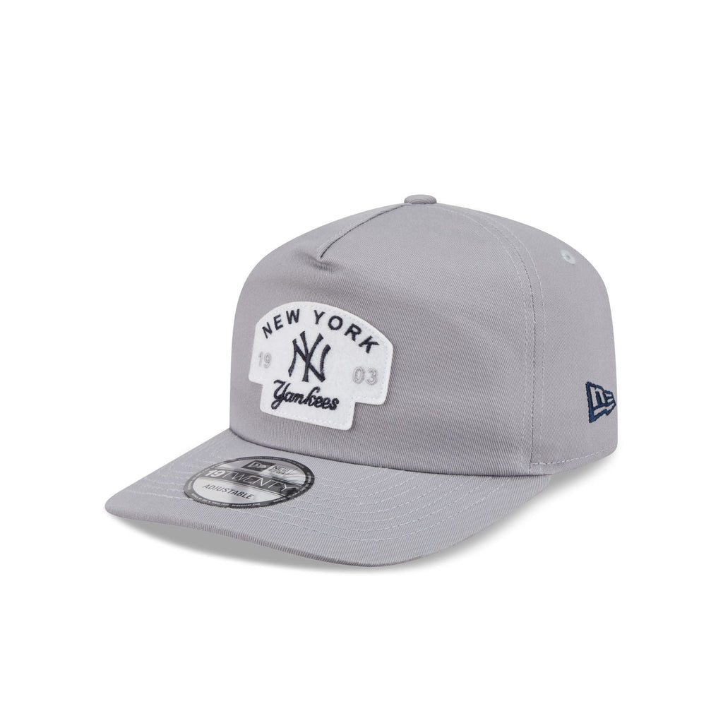 New York Yankees Felt Patch Gray 19TWENTY Snapback Hat