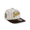 San Diego Padres Chrome White Pinstripe 19TWENTY Snapback Hat