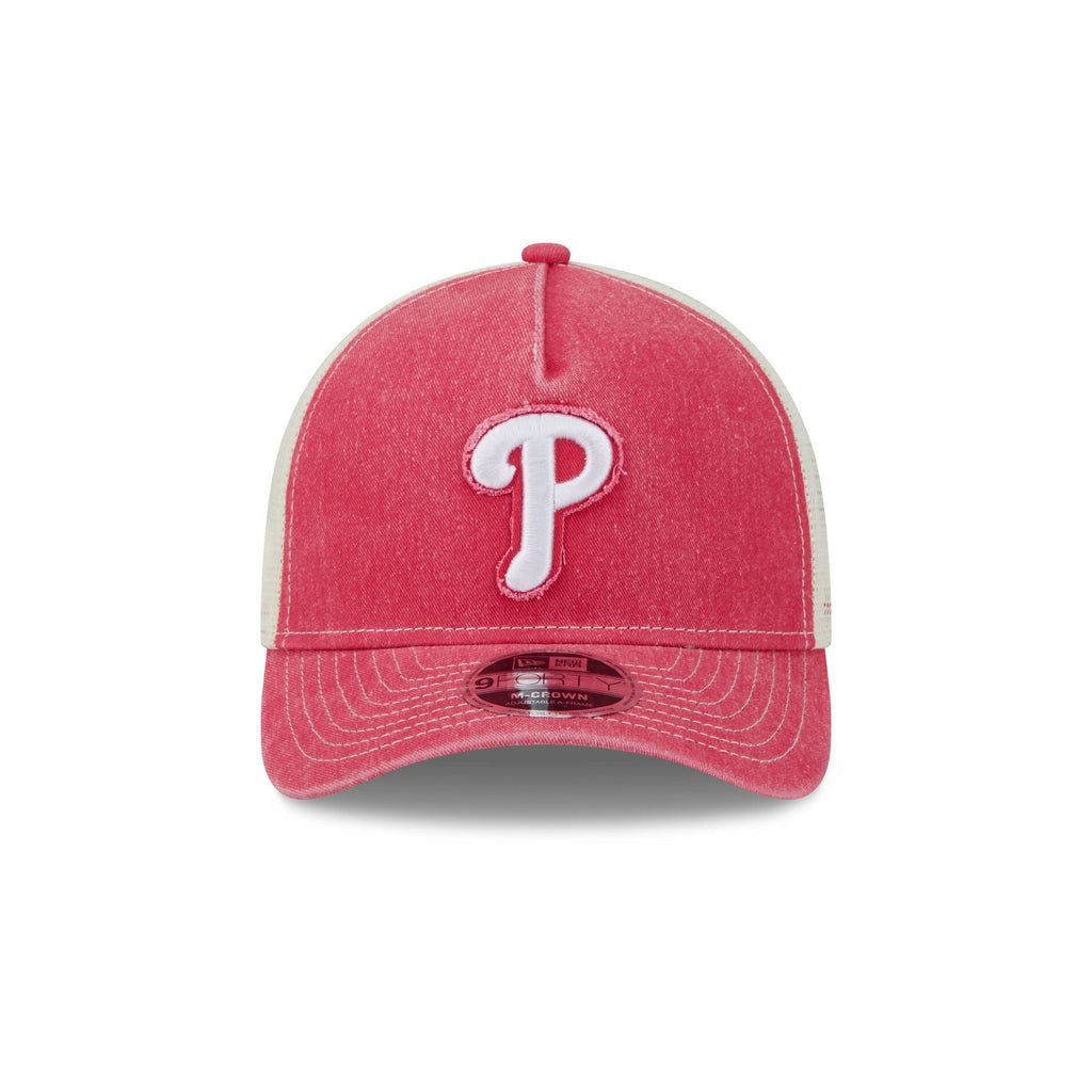 Philadelphia Phillies Frayed Logo 9FORTY M-Crown A-Frame Trucker Hat