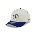 Los Angeles Dodgers Arched Graphic Chrome White 9FORTY M-Crown A-Frame Snapback Hat