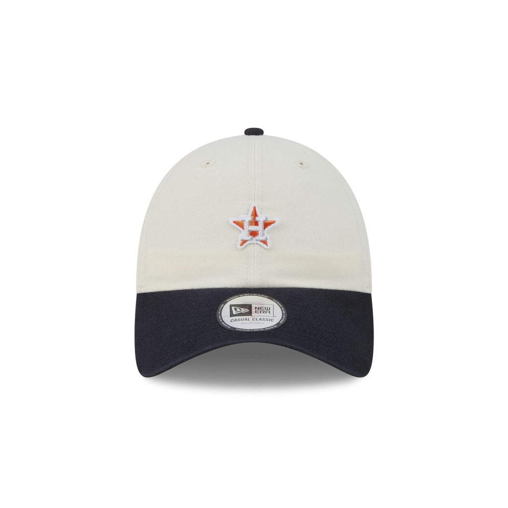 Houston Astros Mini Logo Chrome White Casual Classic Adjustable Hat