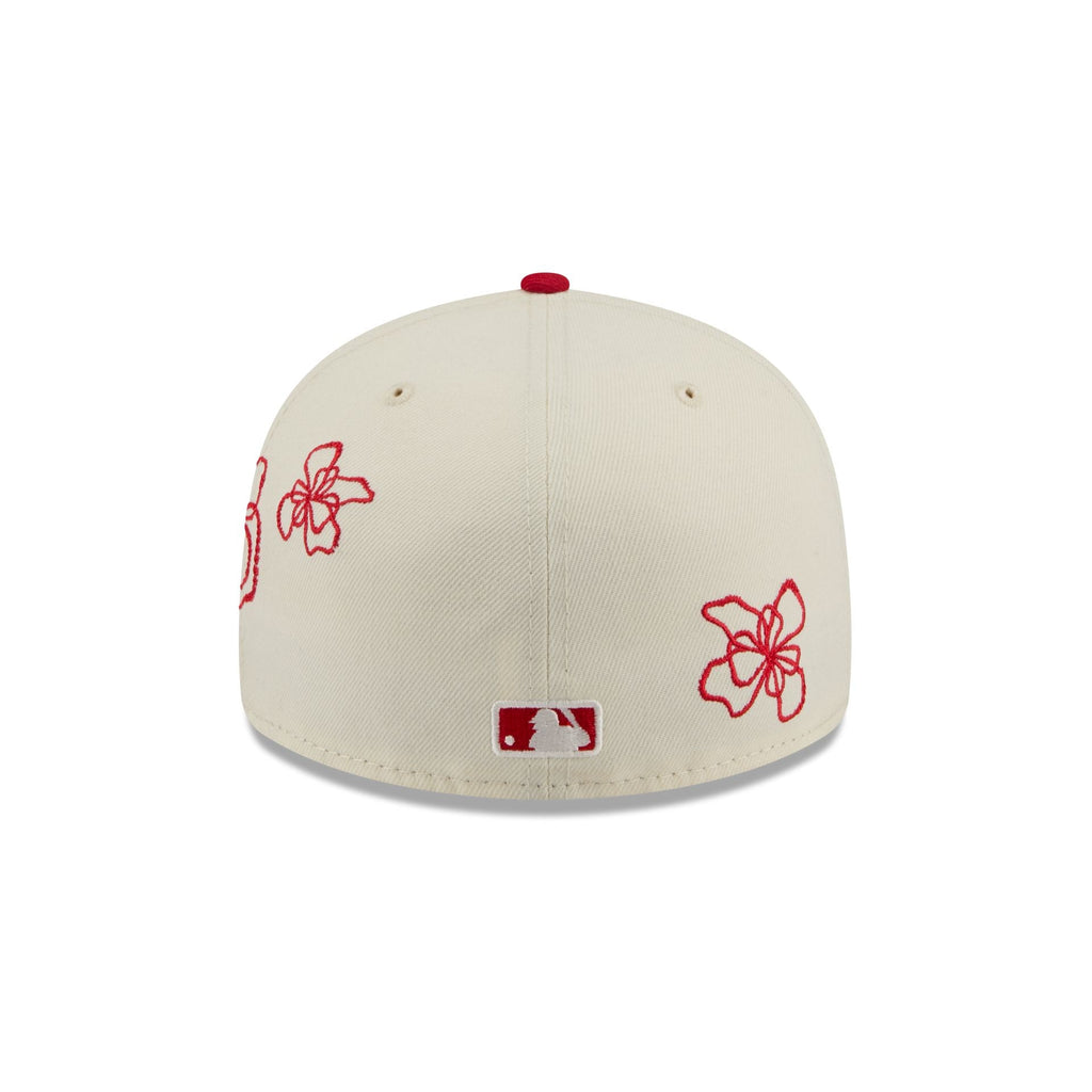 St. Louis Cardinals Floral Outline 59FIFTY Fitted Hat