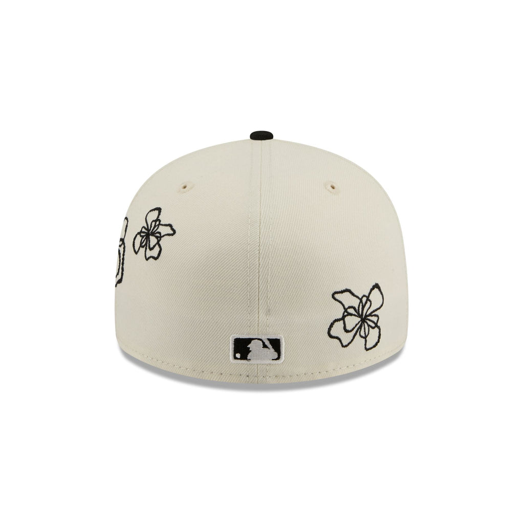 Miami Marlins Floral Outline 59FIFTY Fitted Hat