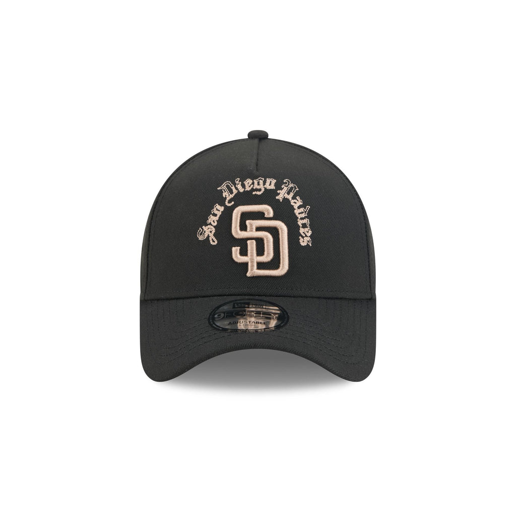 San Diego Padres Gothic Lettering 9FORTY A-Frame Snapback Hat