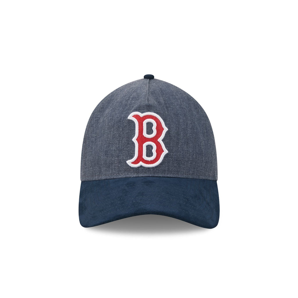 Boston Red Sox Herringbone Team Colors 9TWENTY A-Frame Adjustable Hat