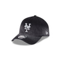 New York Mets Washed Black Denim 9FORTY A-Frame Unstructured Snapback Hat