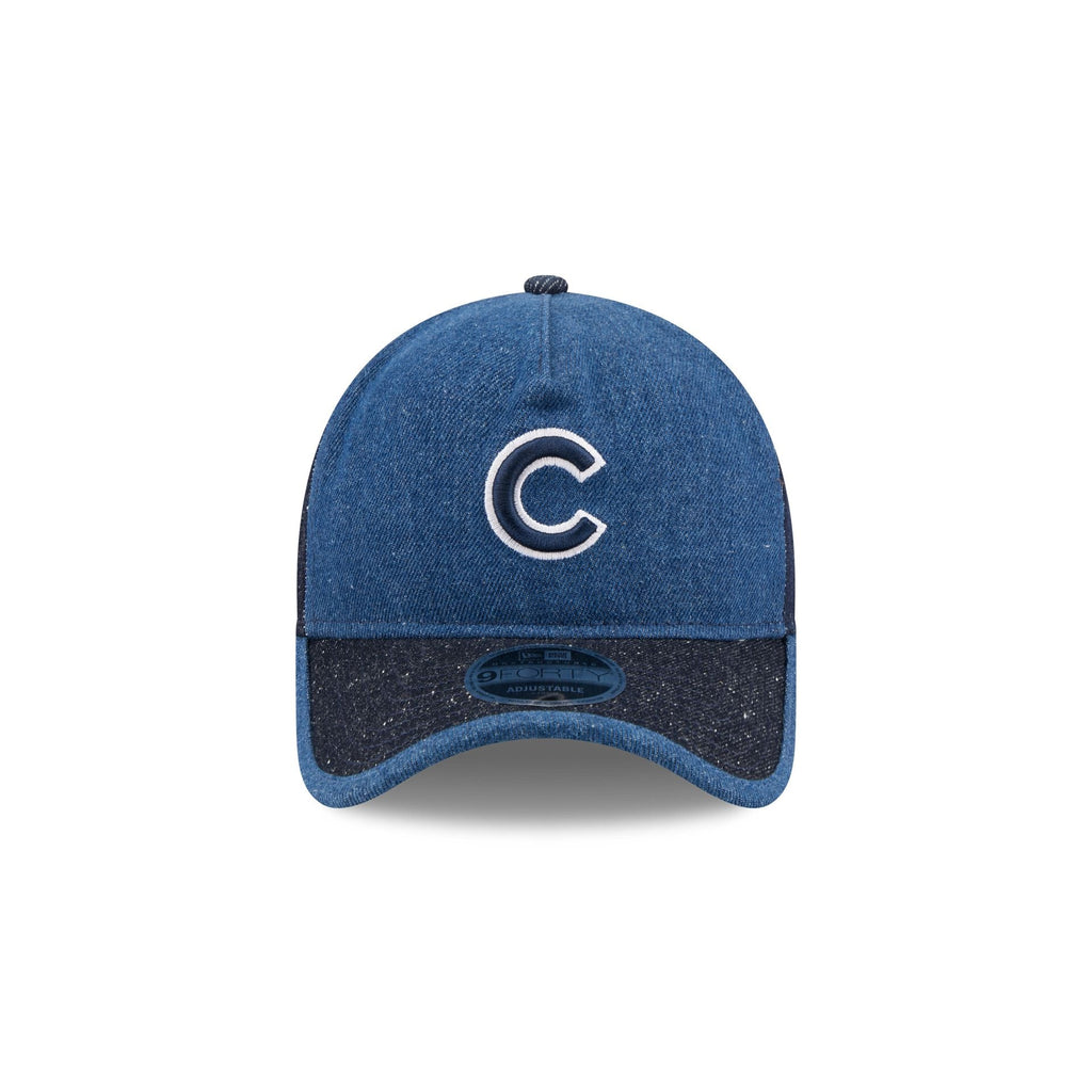 Chicago Cubs Multi-Panel Denim 9FORTY A-Frame Unstructured Adjustable Hat