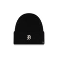 Detroit Tigers Cashmere Black Cuffless Knit Beanie Hat