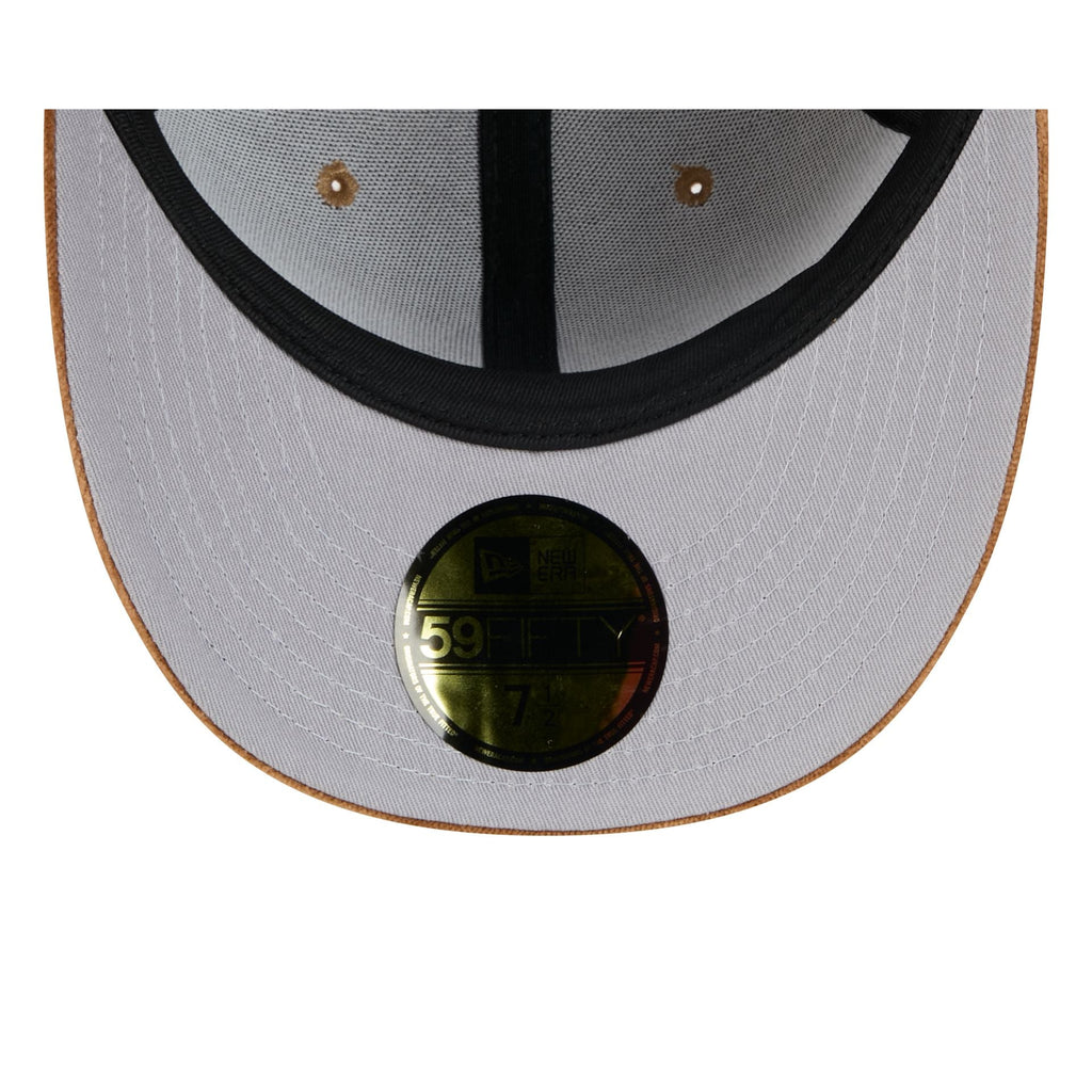 Boston Red Sox Moon Brisbane Moss Brown Visor 59FIFTY Fitted Hat