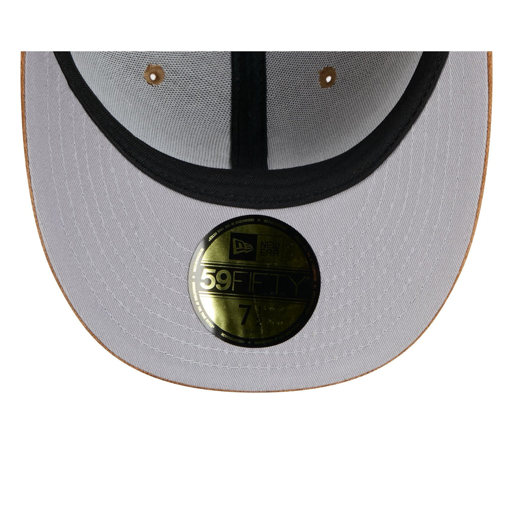 New York Mets Moon Brisbane Moss Brown Visor 59FIFTY Fitted Hat