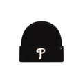 Philadelphia Phillies Woolen Black Short Cuff Knit Beanie Hat