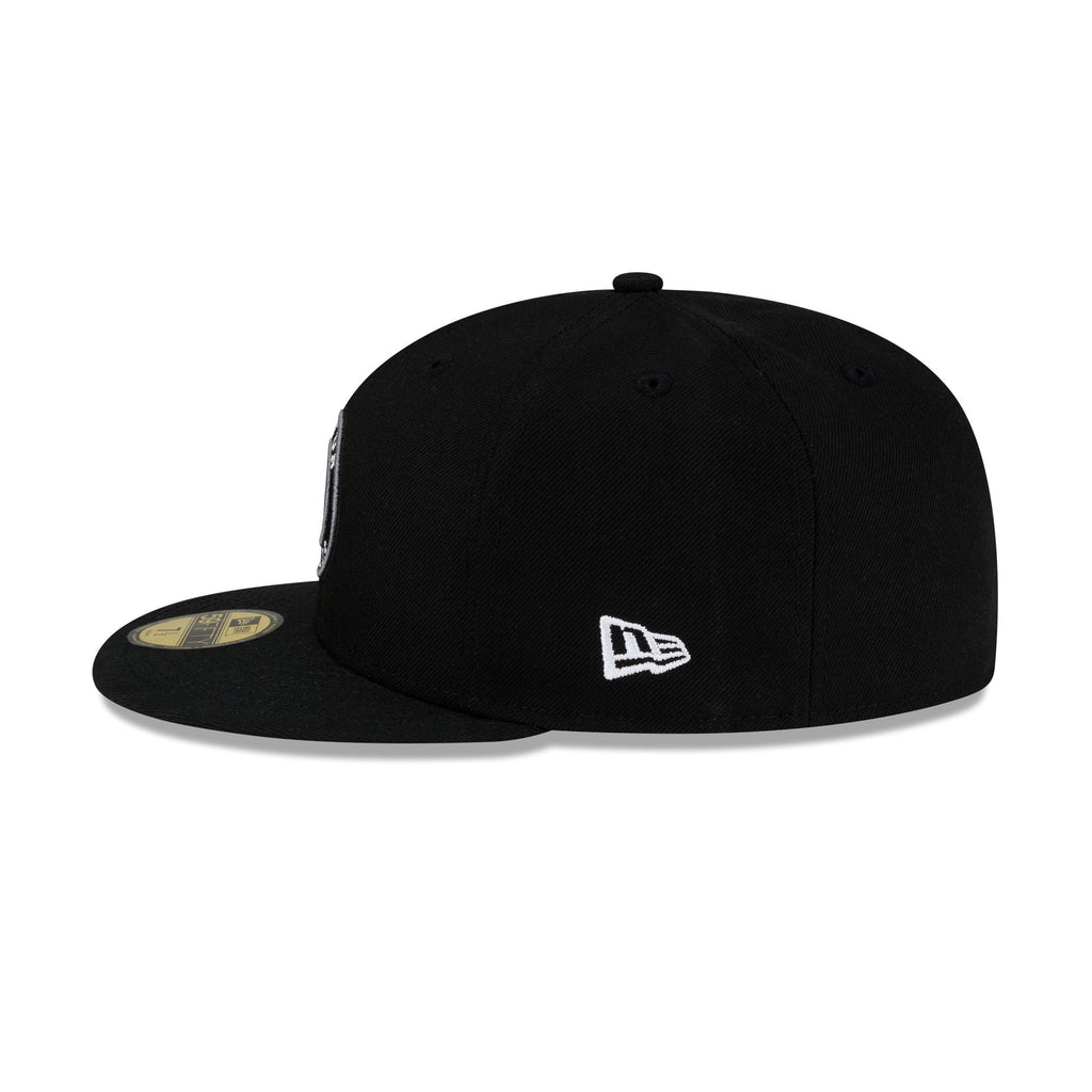 Houston Astros Black & White Circle 59FIFTY Fitted Hat
