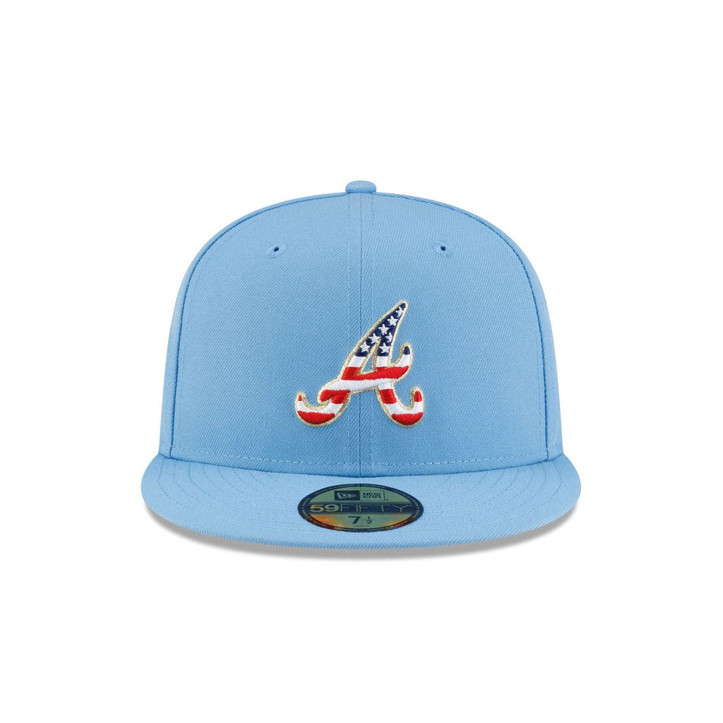 Atlanta Braves Red. White & Blue 59FIFTY Fitted Hat