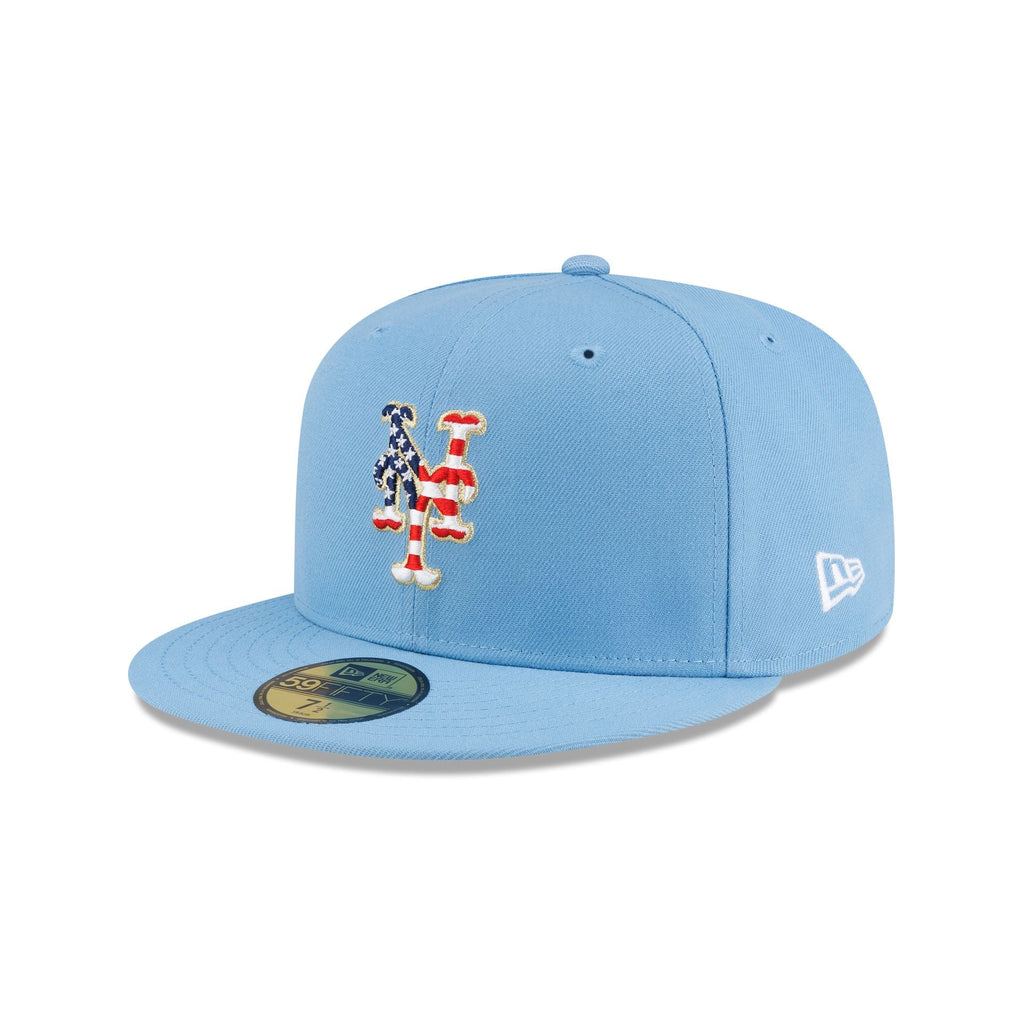 New York Mets Red. White & Blue 59FIFTY Fitted Hat