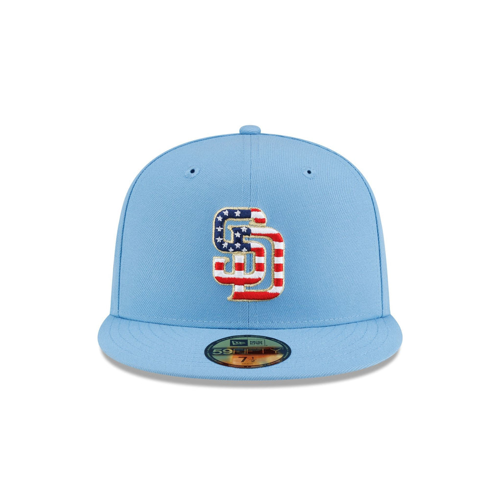 San Diego Padres Red. White & Blue 59FIFTY Fitted Hat