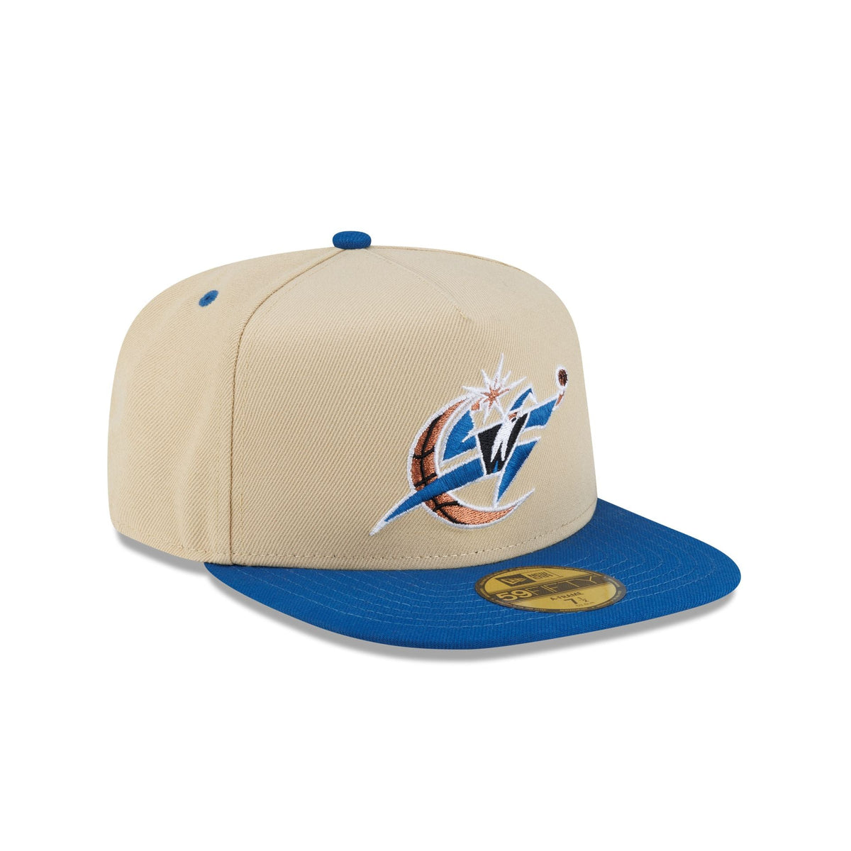 Washington Wizards Hardwood Classics 2000s Gold 59FIFTY A-Frame Fitted Hat