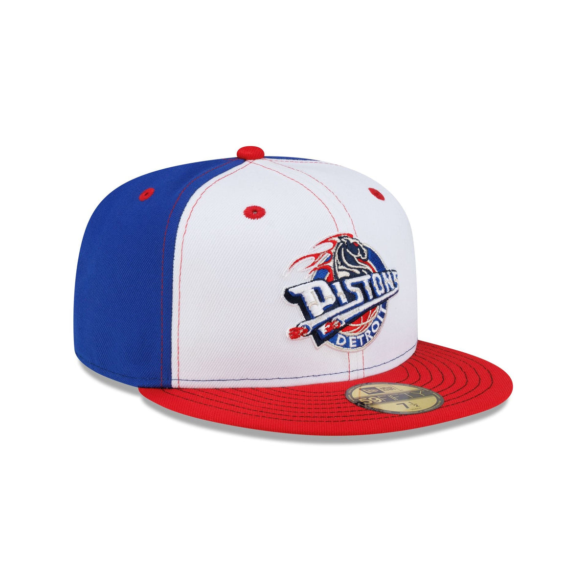 Detroit Pistons Hardwood Classics 2000s White Stitch 59FIFTY Fitted Hat