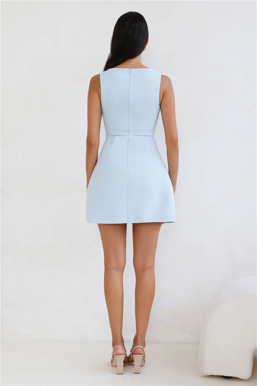 Simplicity Is Best Mini Dress Blue